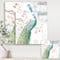 Designart - peacocks Watercolor I - Traditional Canvas Artwork
